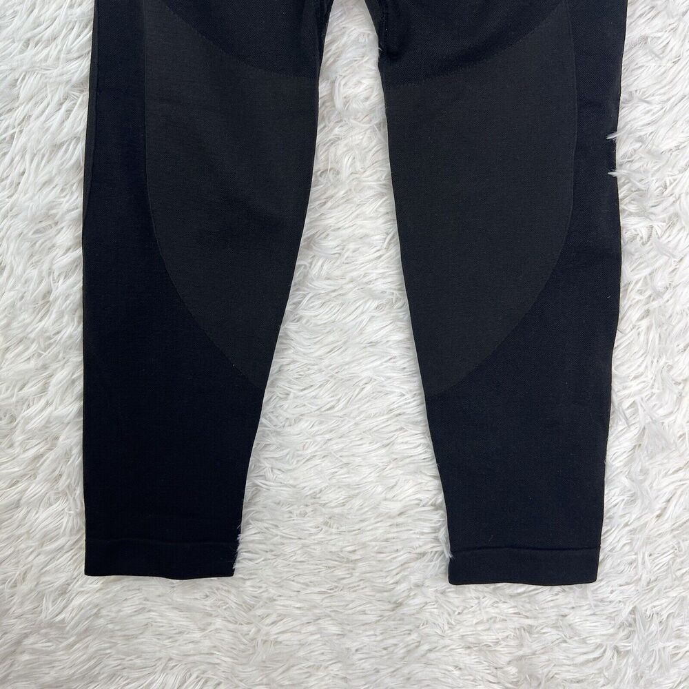 Gymshark Flex Leggings Gray/Black/Charcoal Womens Training Gym 3/4 Size Small - Picture 8 of 8